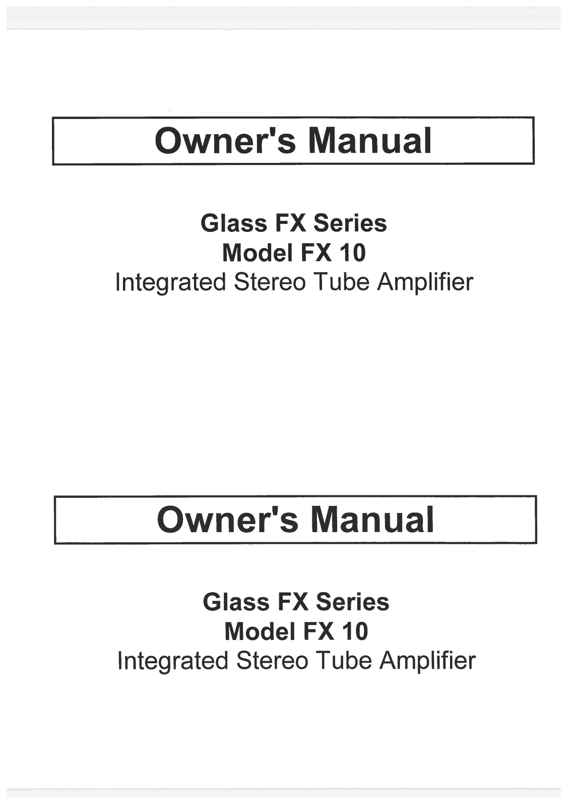 Jolida FX 10 User Manual