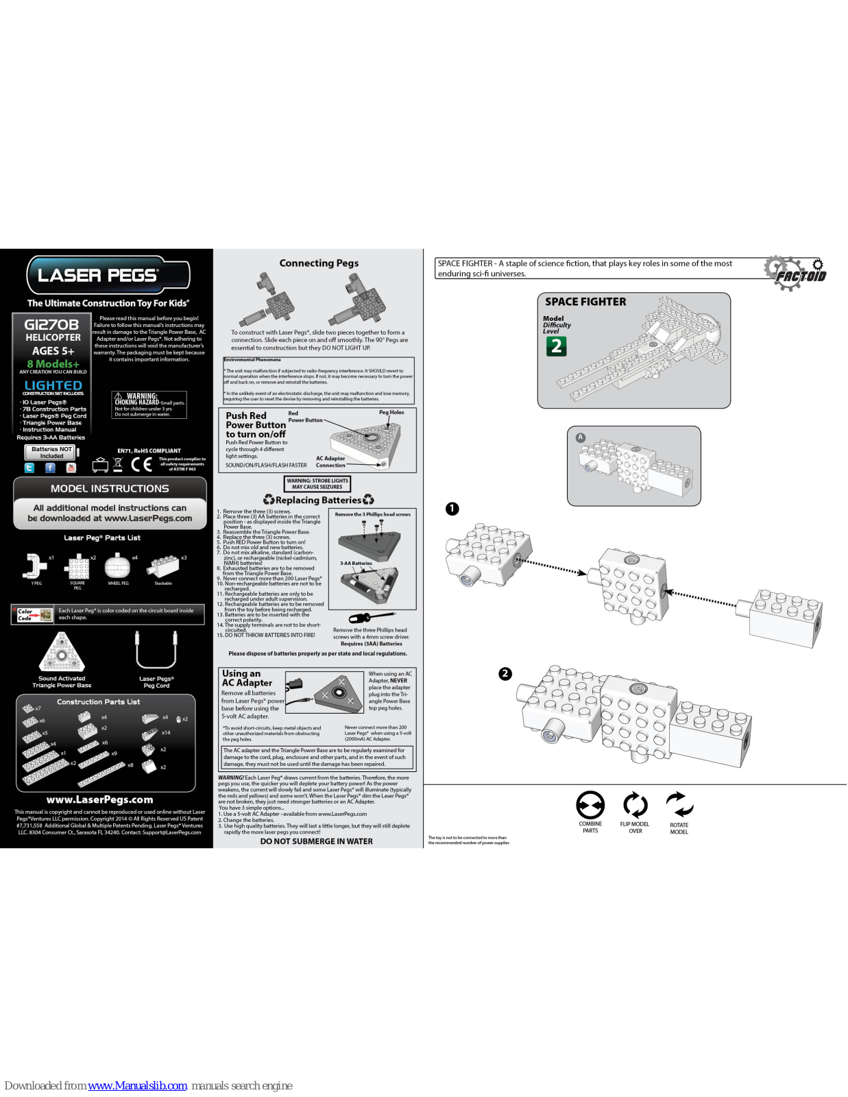 Laser Pegs GI270B User Manual