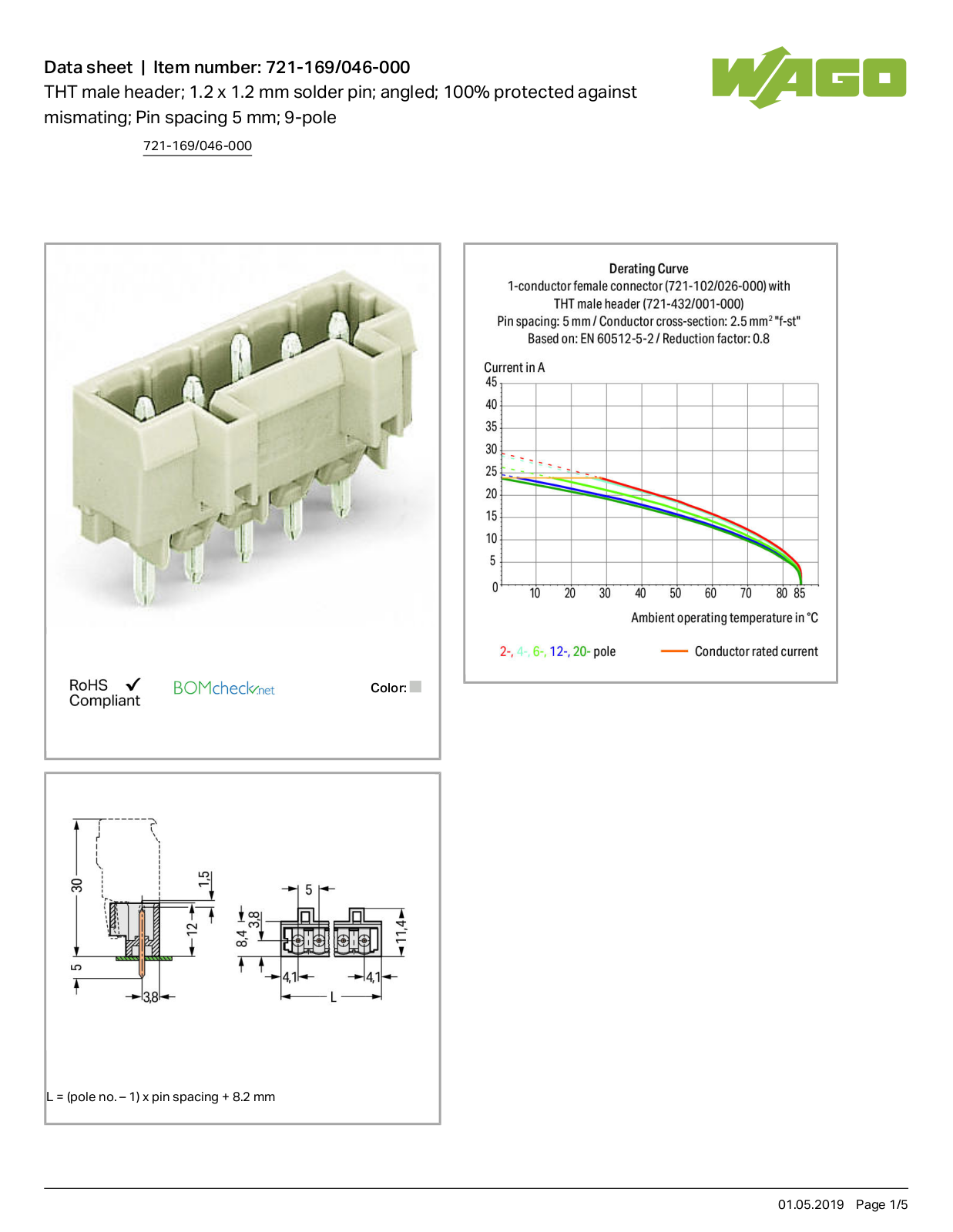 Wago 721-169/046-000 Data Sheet