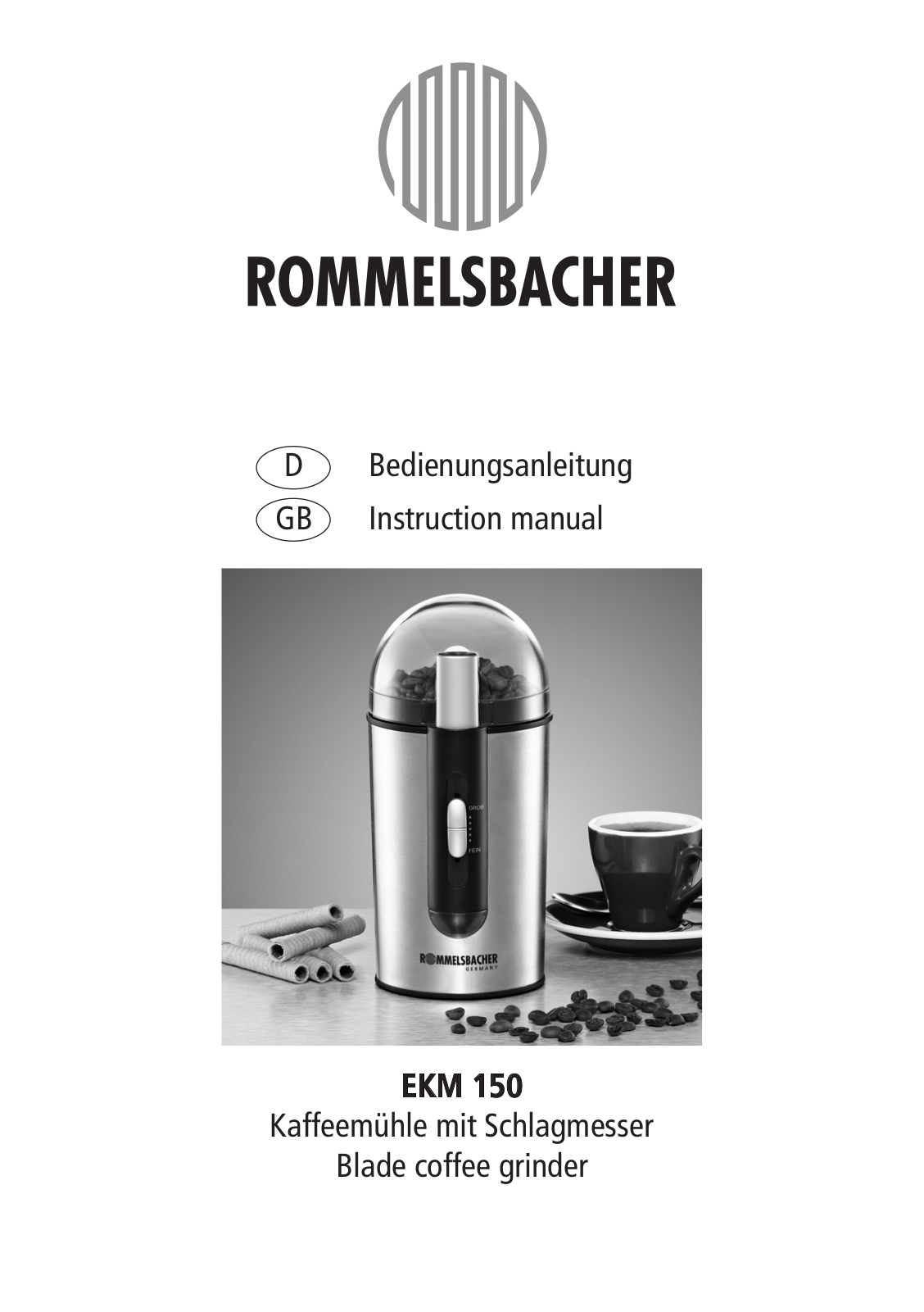 Rommelsbacher EKM 150 User Manual