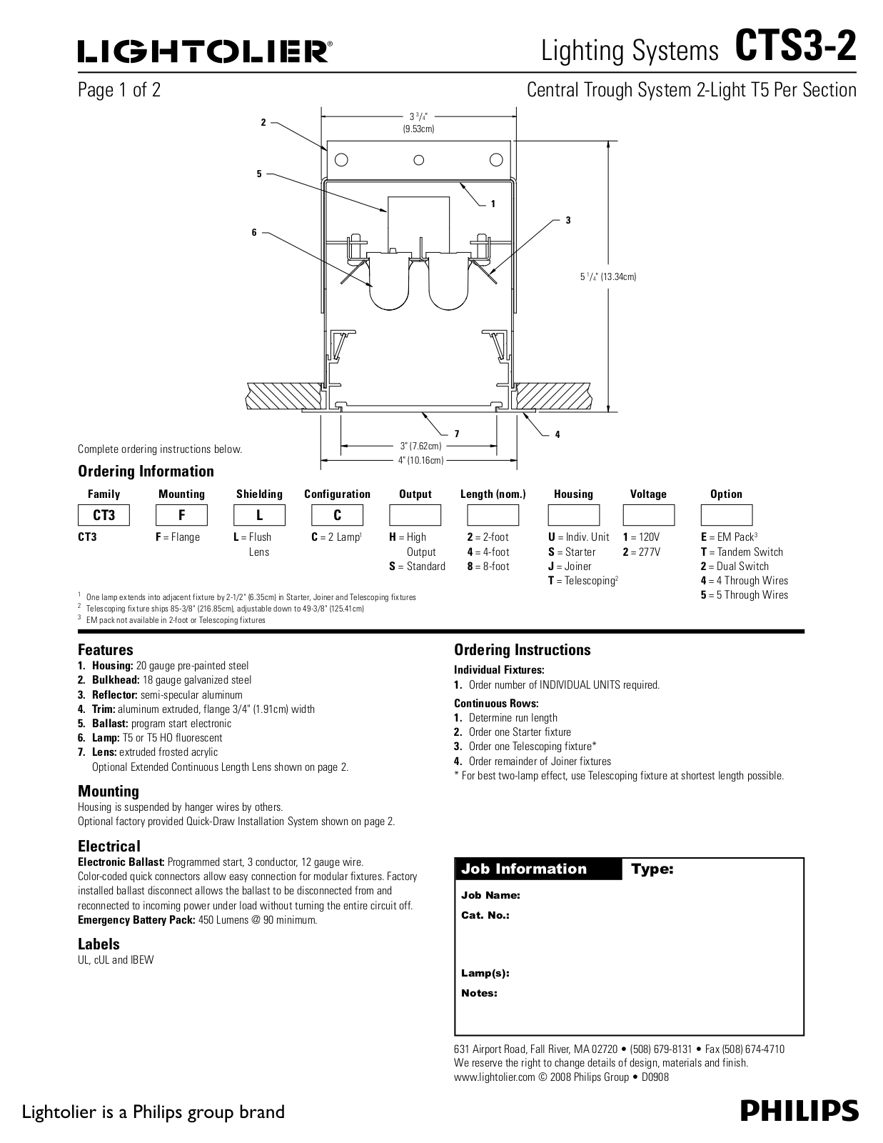 Lightolier CTS3-2 User Manual