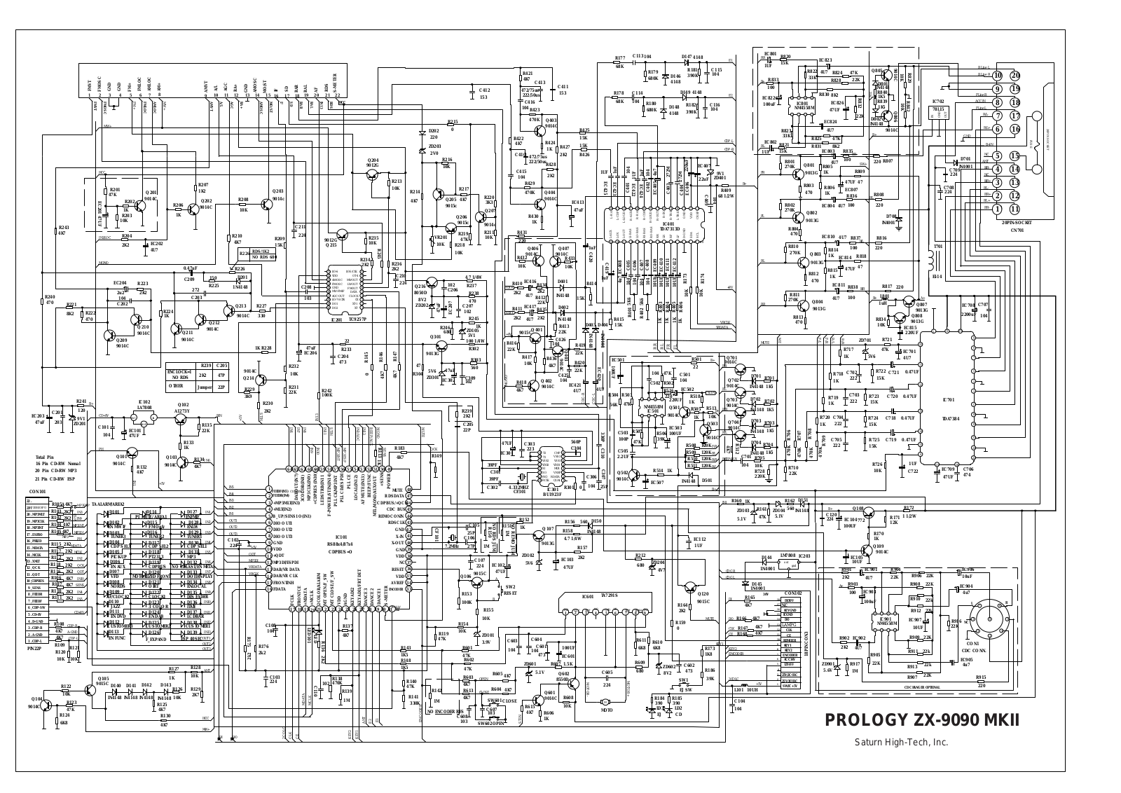 Prology ZX-9090 Mk2 Schematic