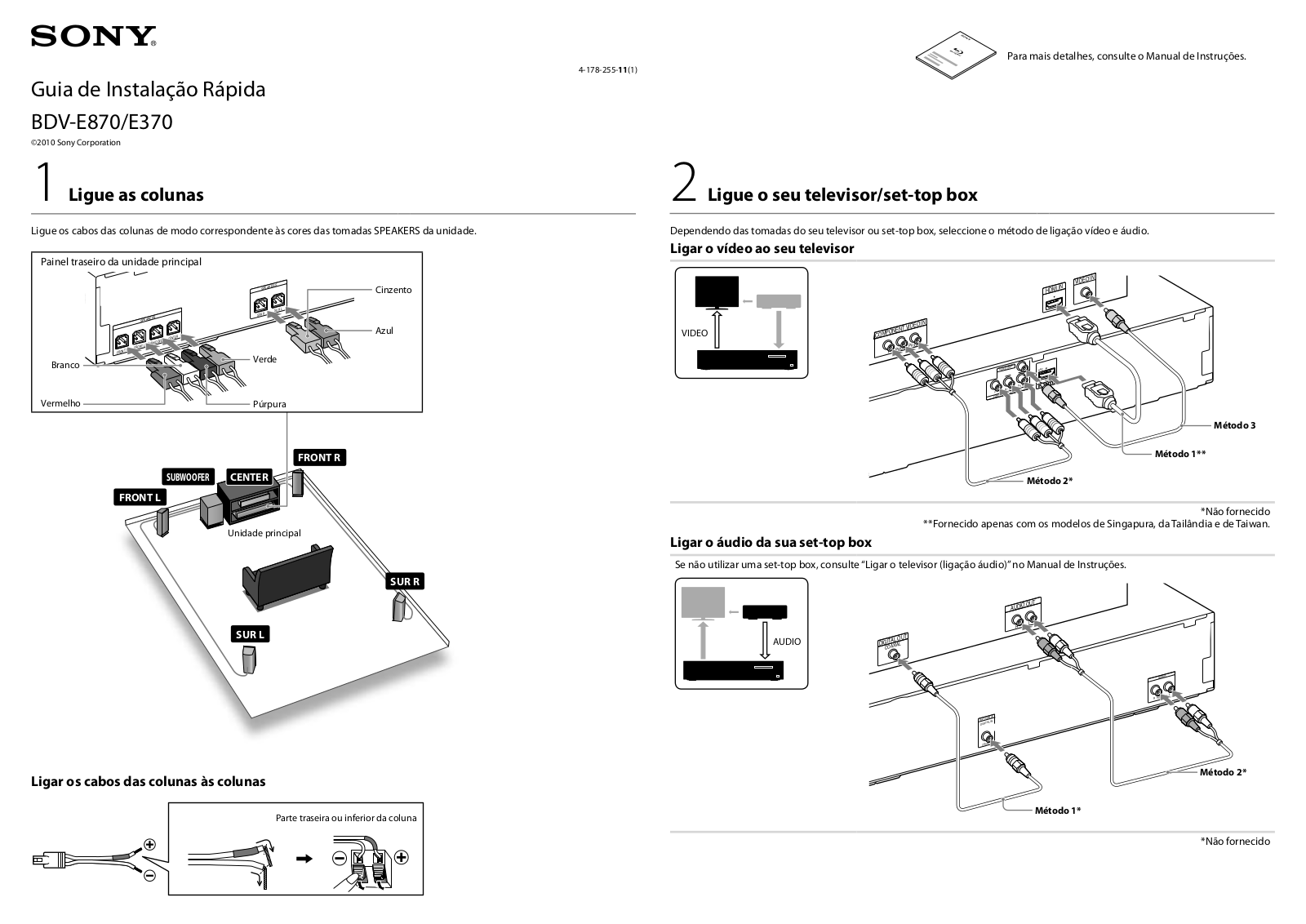 Sony BDV-E370 User Manual