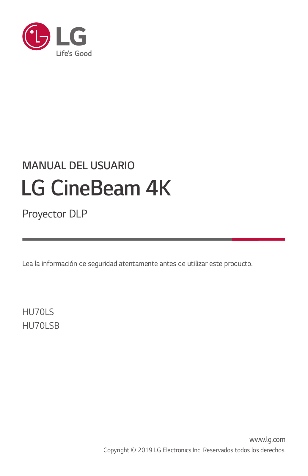 LG HU70LS User Manual