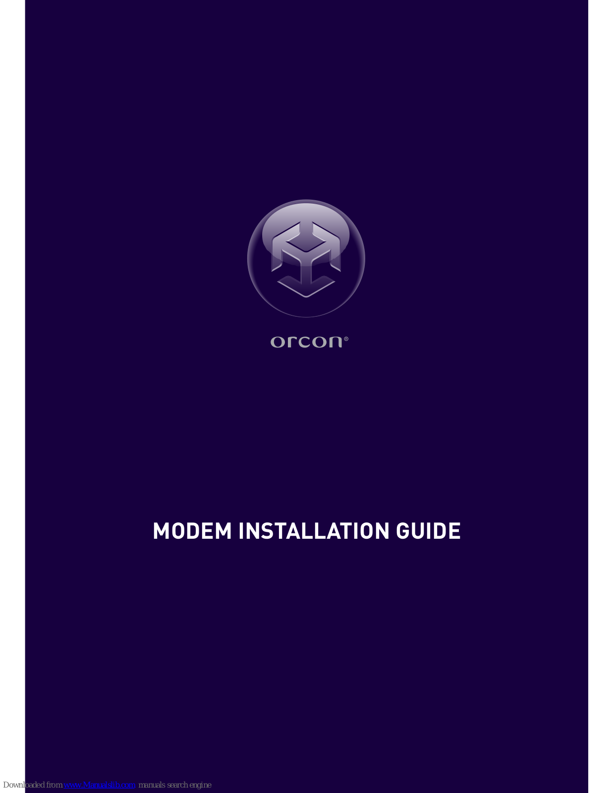 Siemens Orcon Homehub Installation Manual