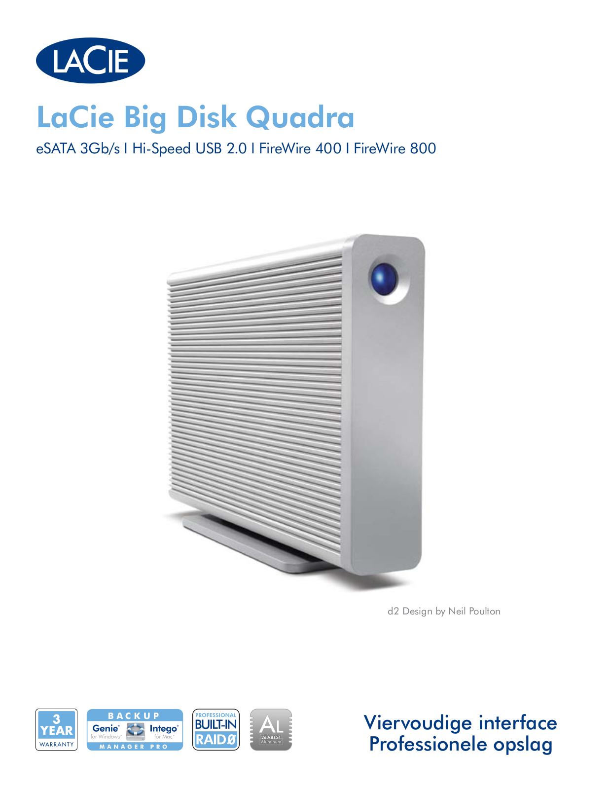 Lacie BIG DISK QUADRA BROCHURE