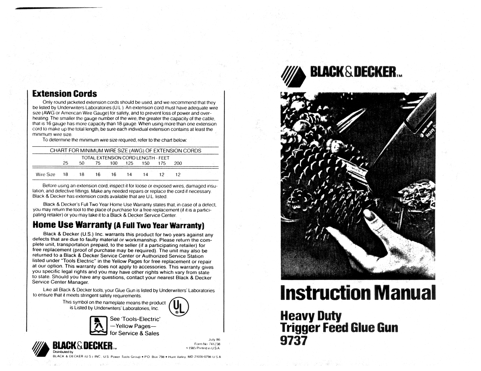 Black & Decker 9737 User Manual