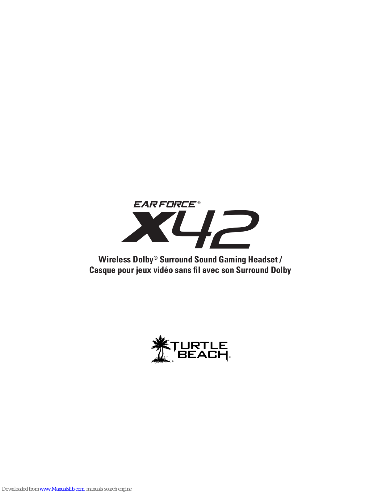 Turtle Beach EAR FORCE X42, TBS-2270-01 User Manual