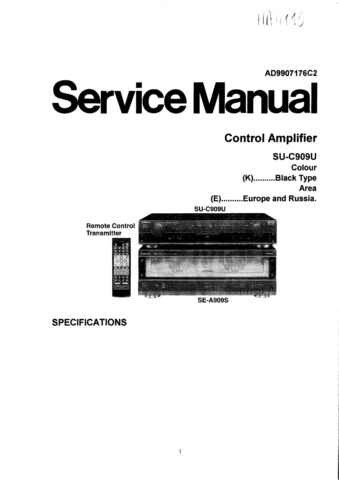 Technics SU-C-909-U Service Manual