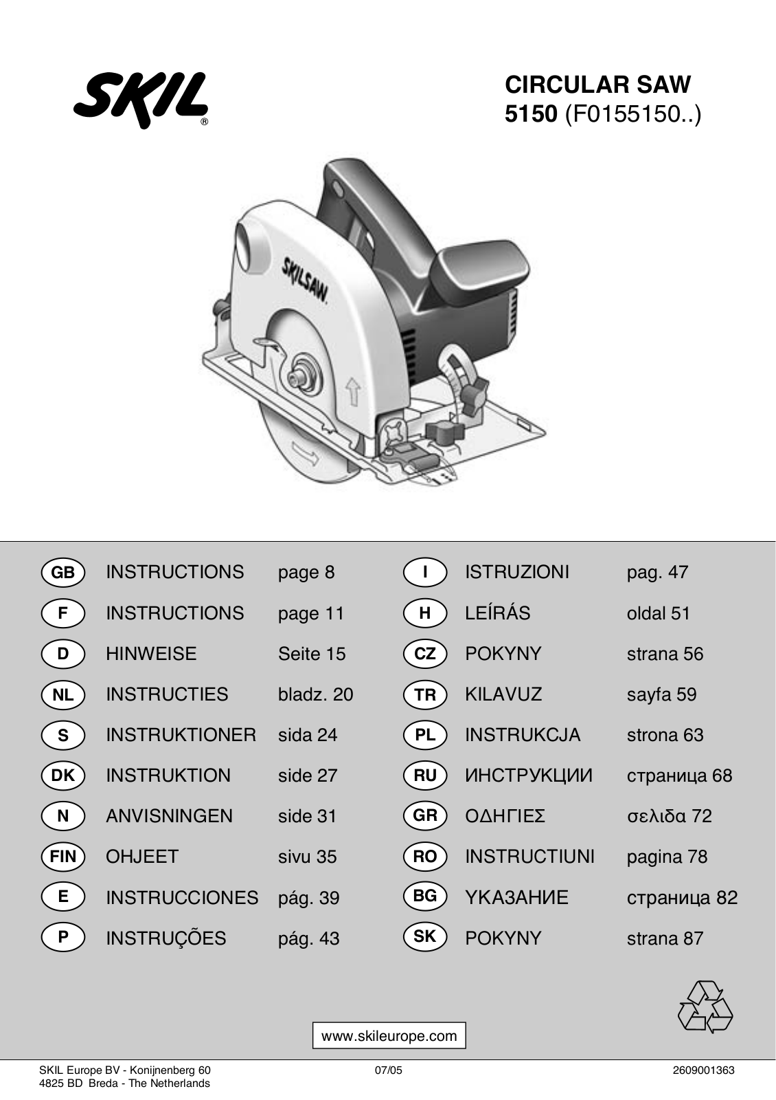 Skil 5150 User Manual