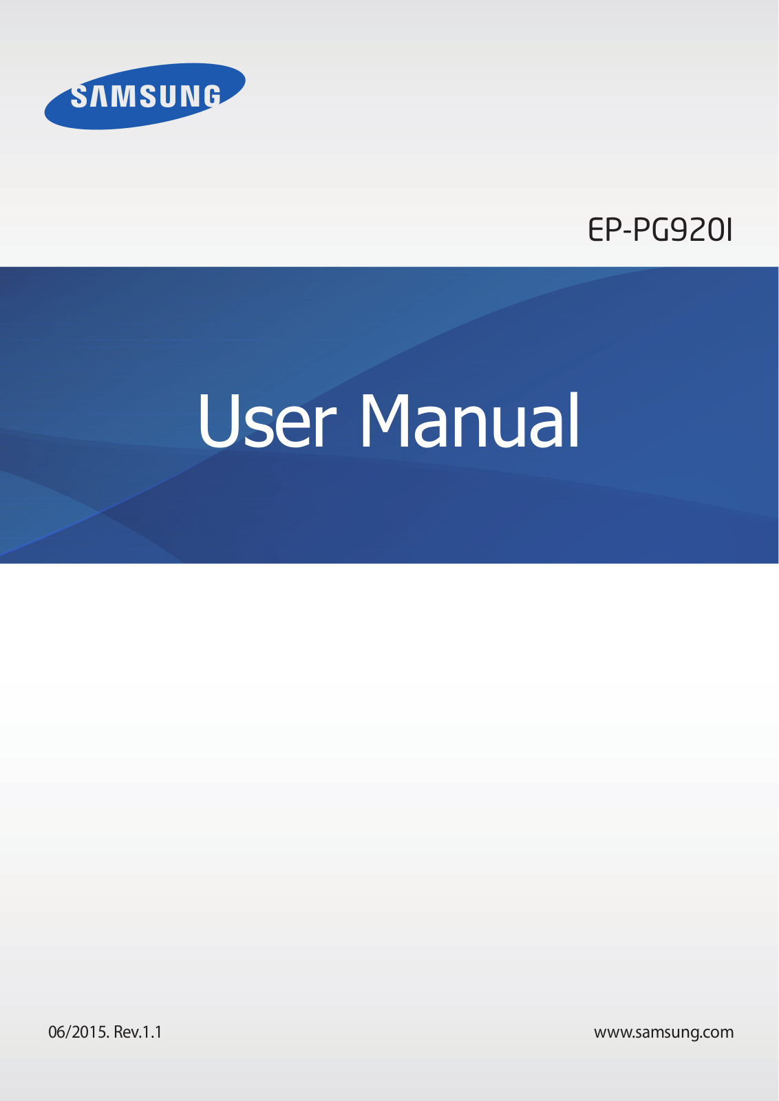 Samsung EP-PG920IWUGUS, EP-PG920IBUGUS User Manual