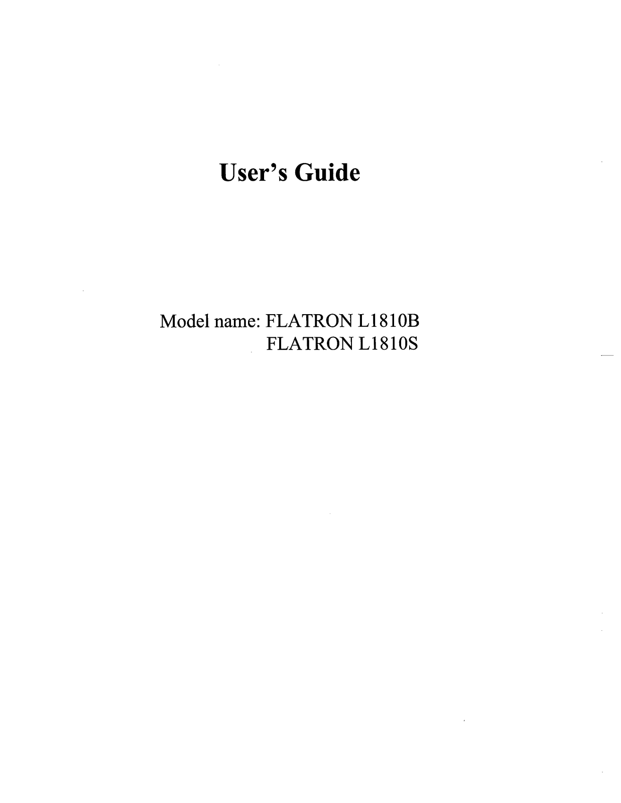 LG LB800H Users manual