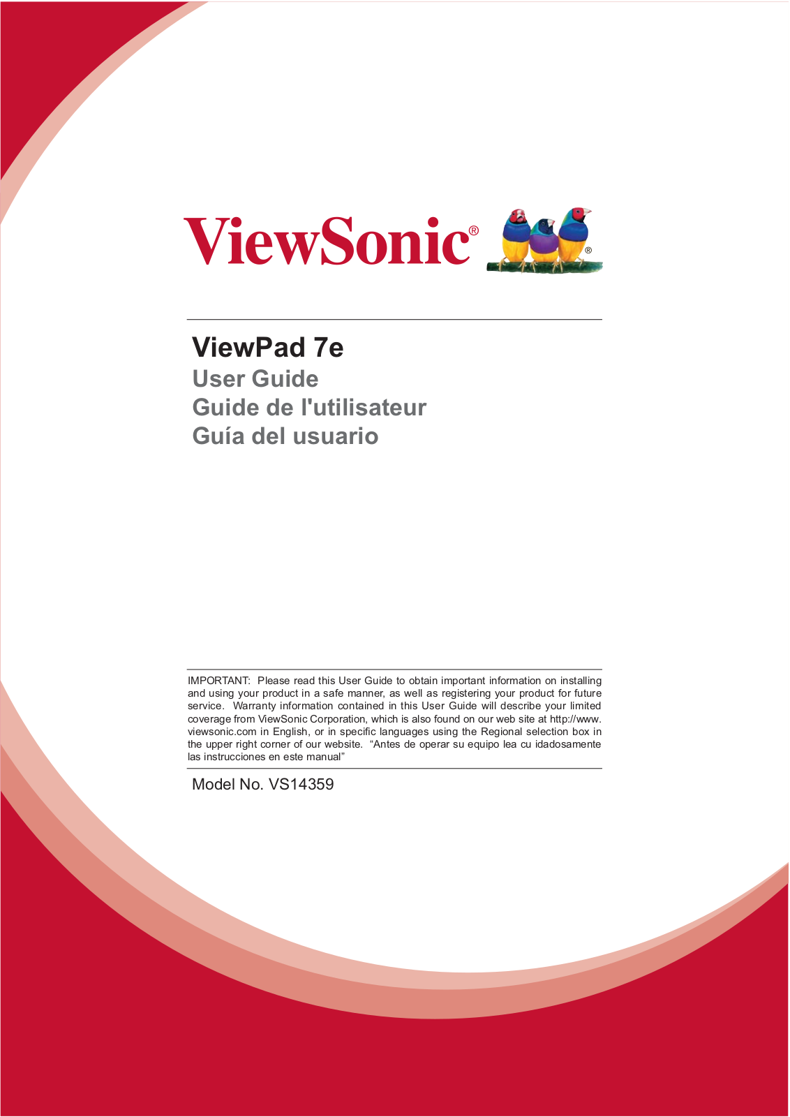 ViewSonic VS14359 User Manual