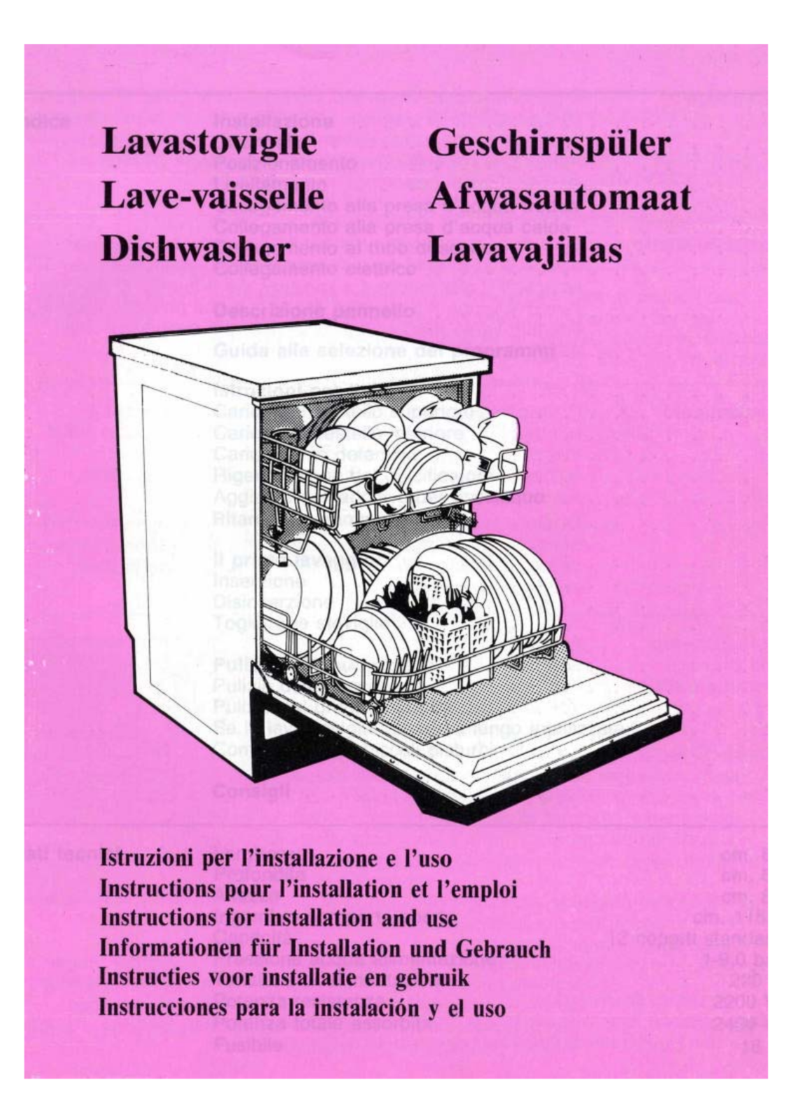 Smeg LSE501, LSE490KV, KEX705, LSE490, STH490 Instructions Manual