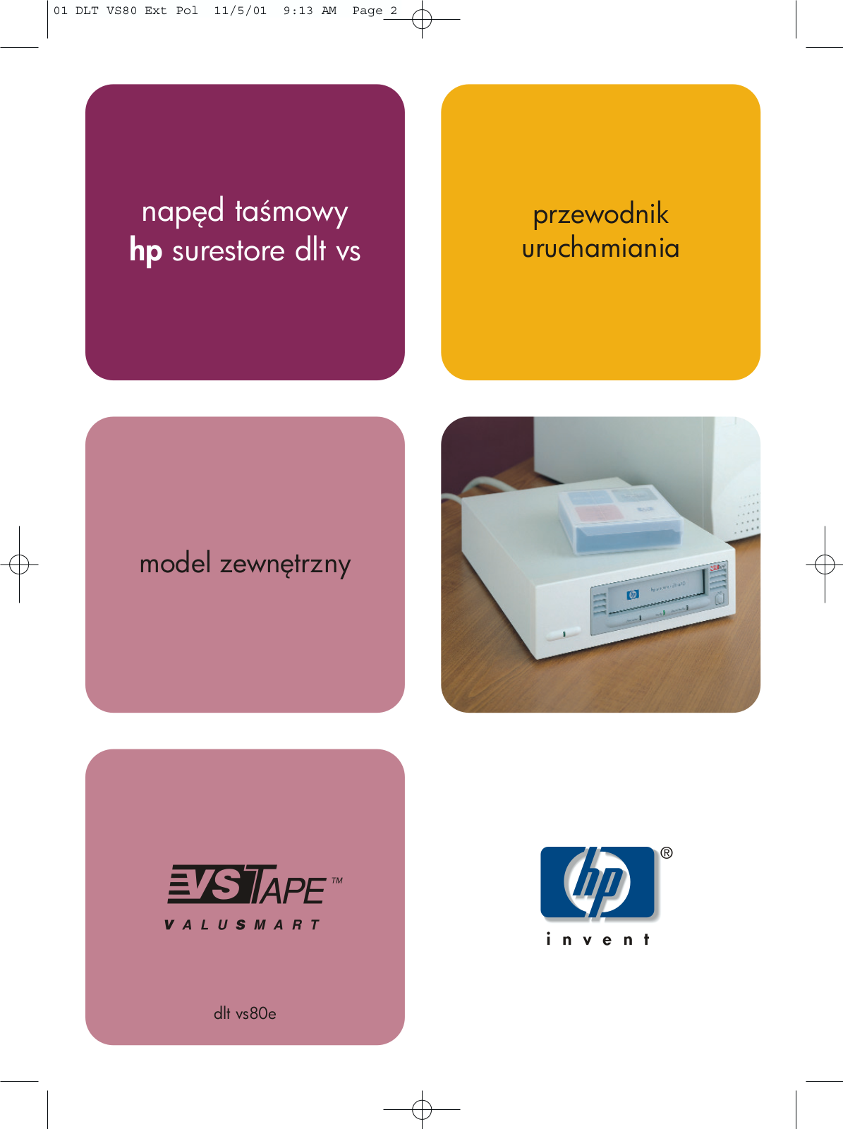 Hp SURESTORE DLT VS80 User Manual