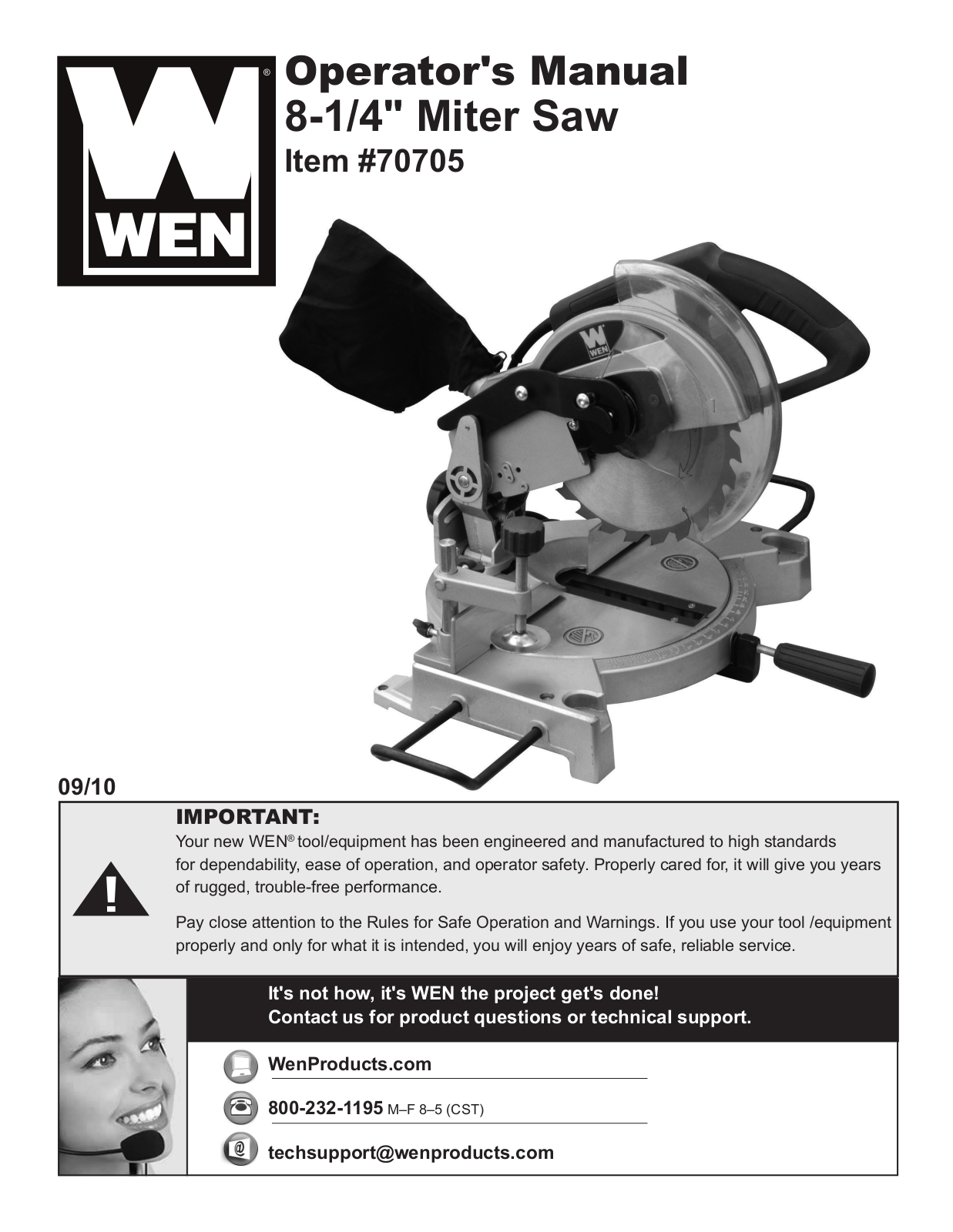 WEN 70705 User Manual