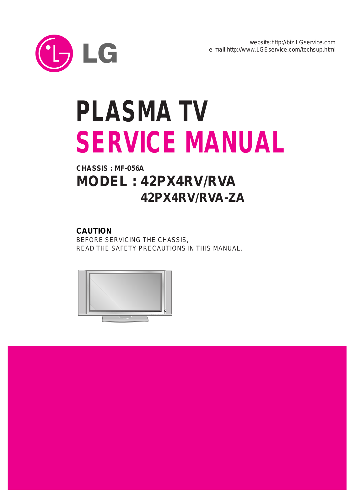 LG 42PX4RV/RVA Schematic