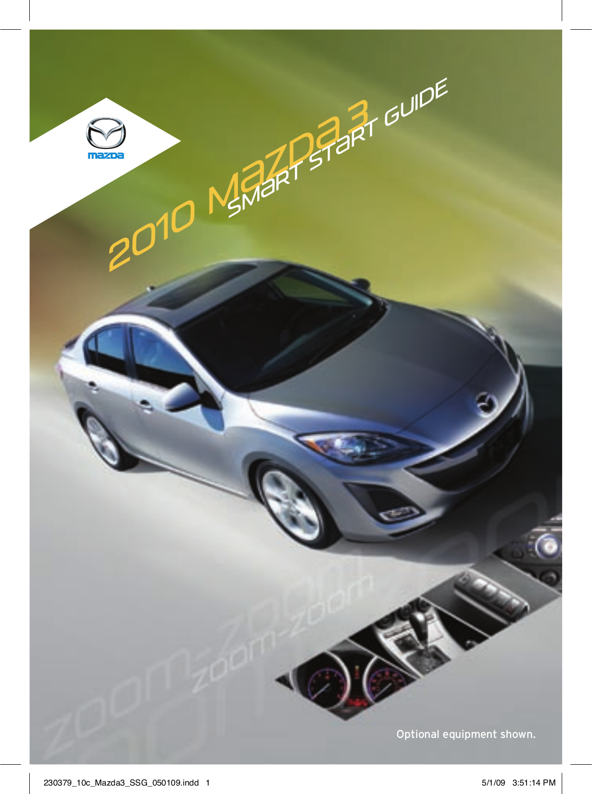 Mazda SPEED3  2010 User Manual