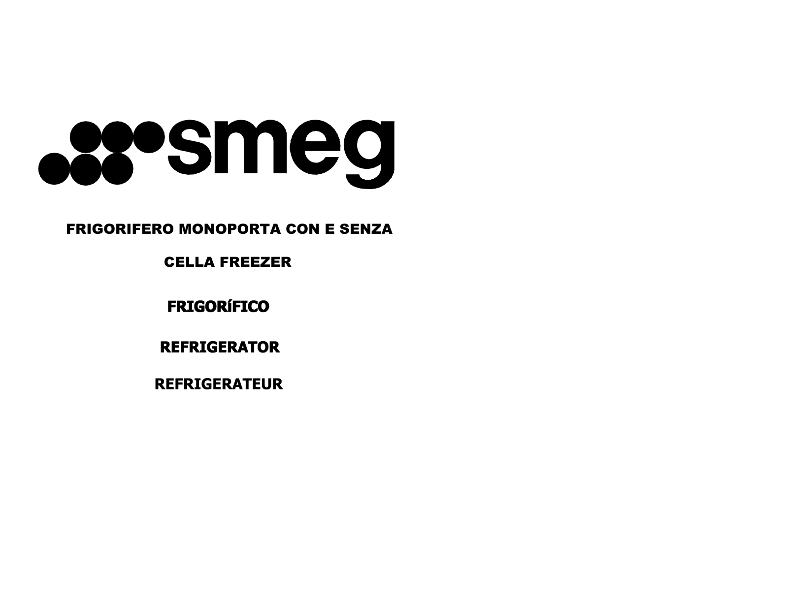 SMEG FA255B User Manual