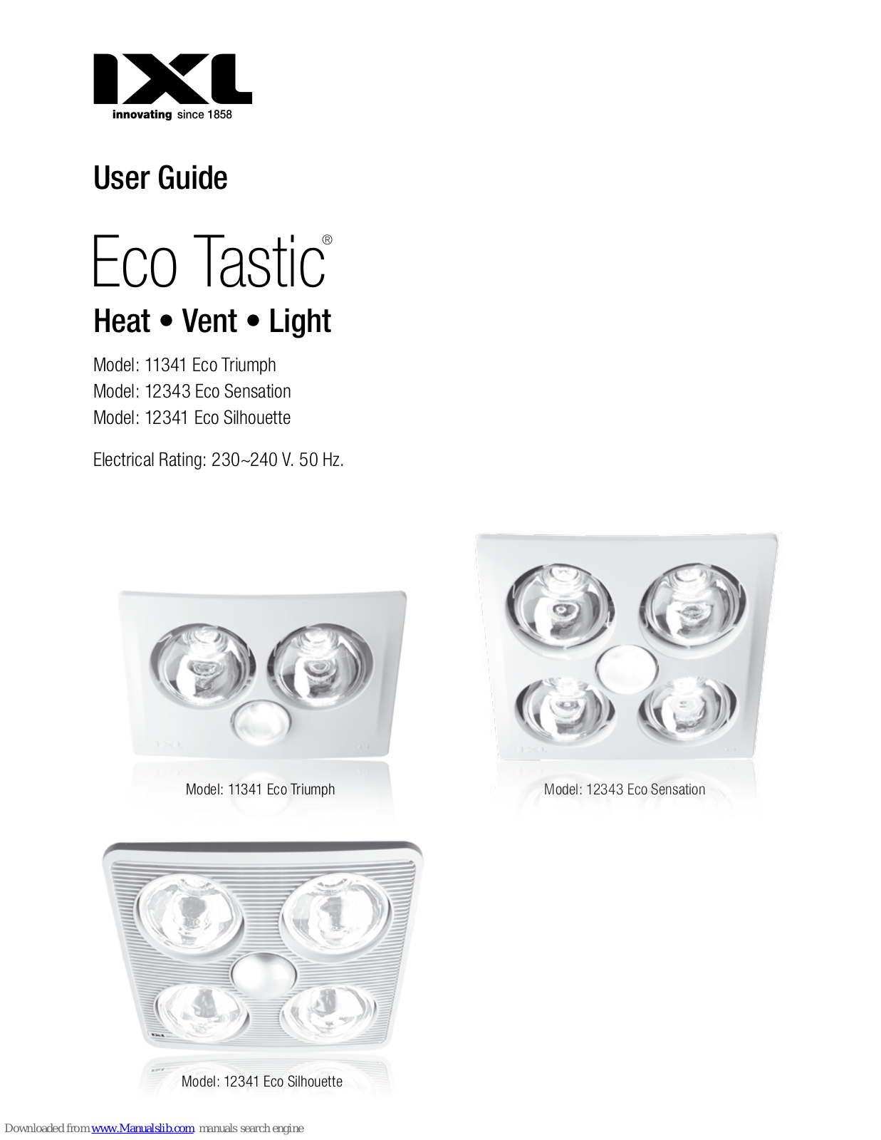 IXL 11341, 12343, 12341 User Manual - ManualMachine.com