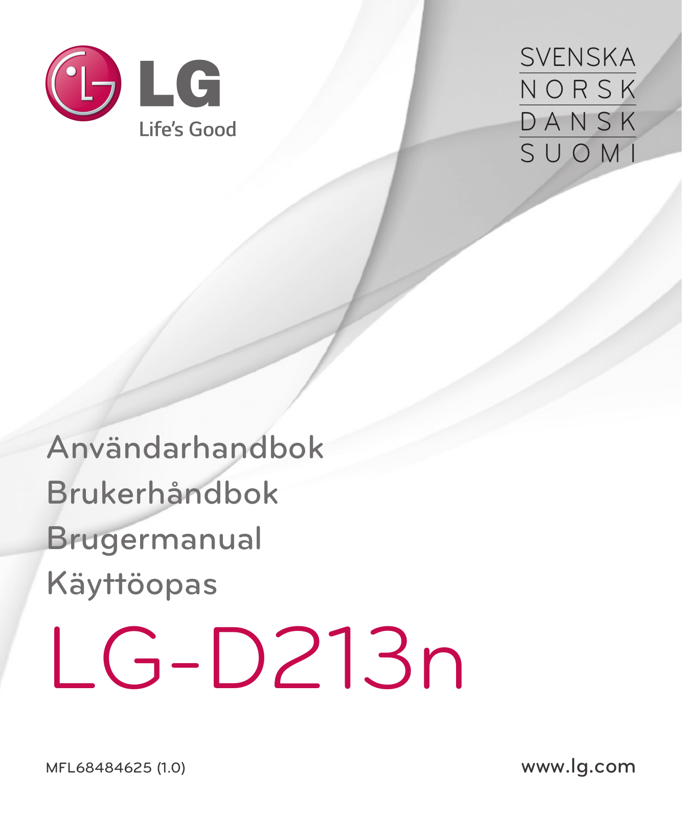 LG LGD213N User manual