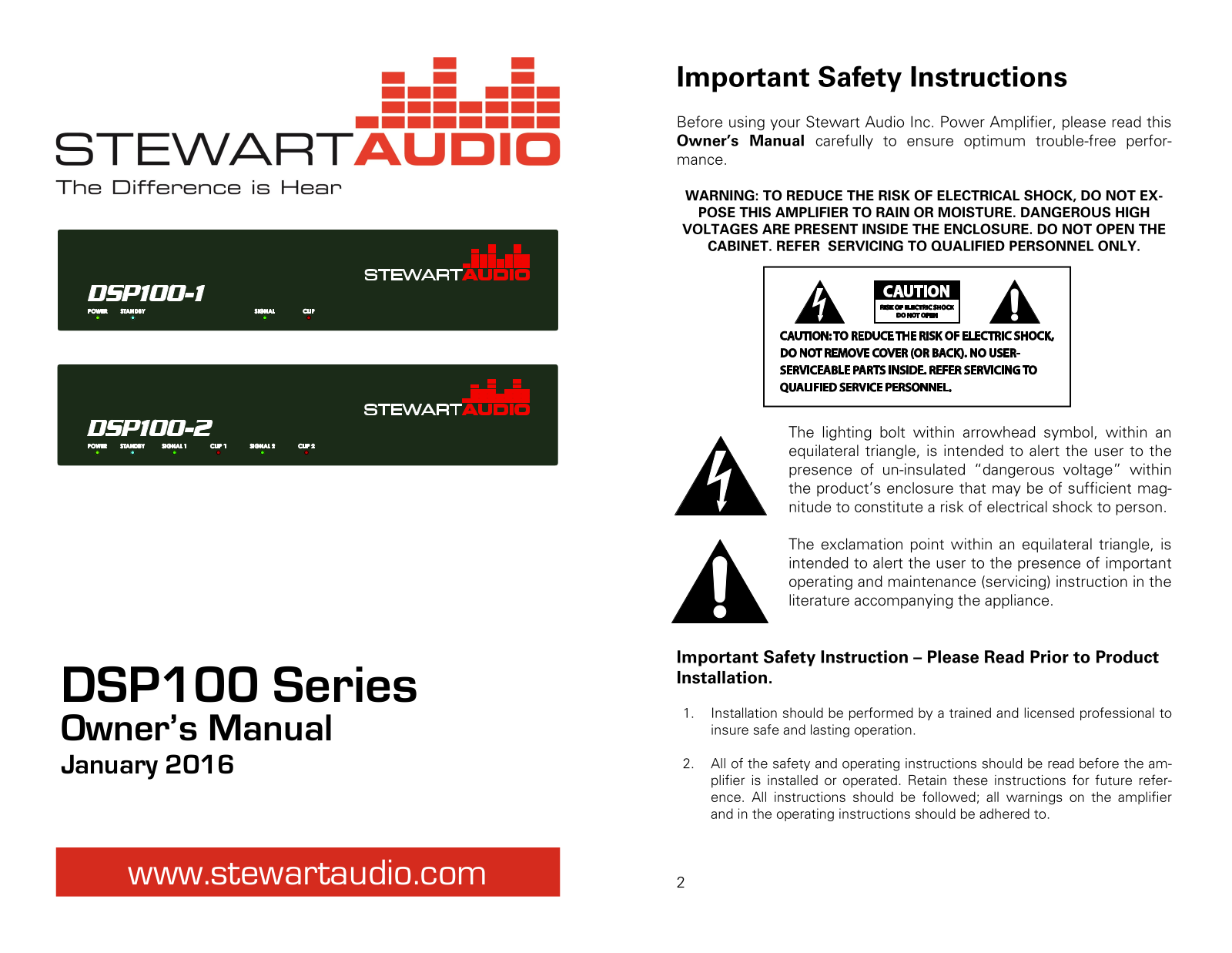 Stewart DSP100-1, DSP100-2 User guide - ManualMachine.com