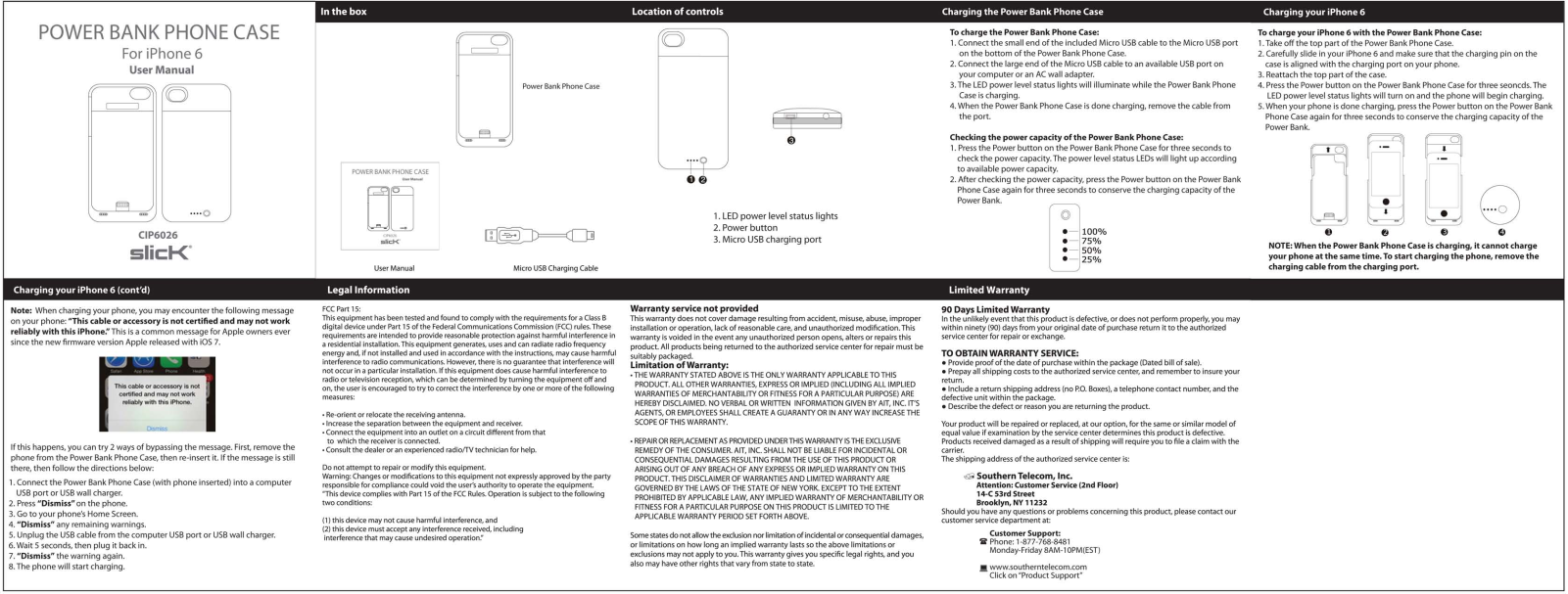 Slick SIP6026 User Manual