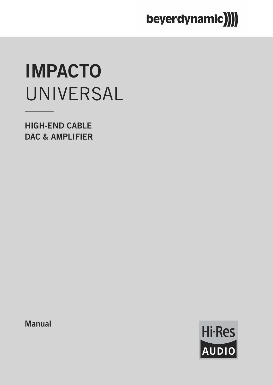 beyerdynamic Impacto universal Service Manual