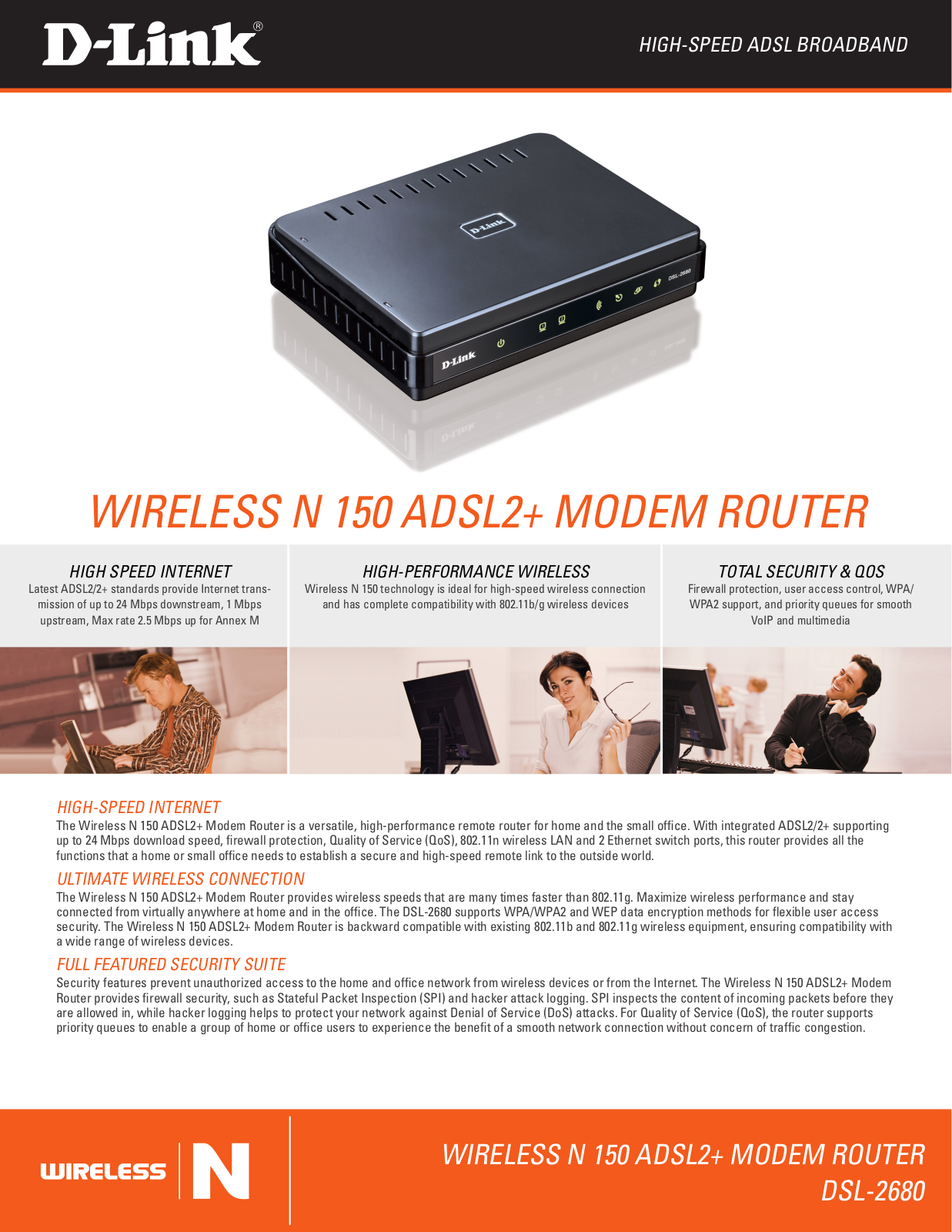 D-link DSL-2680 DATASHEET