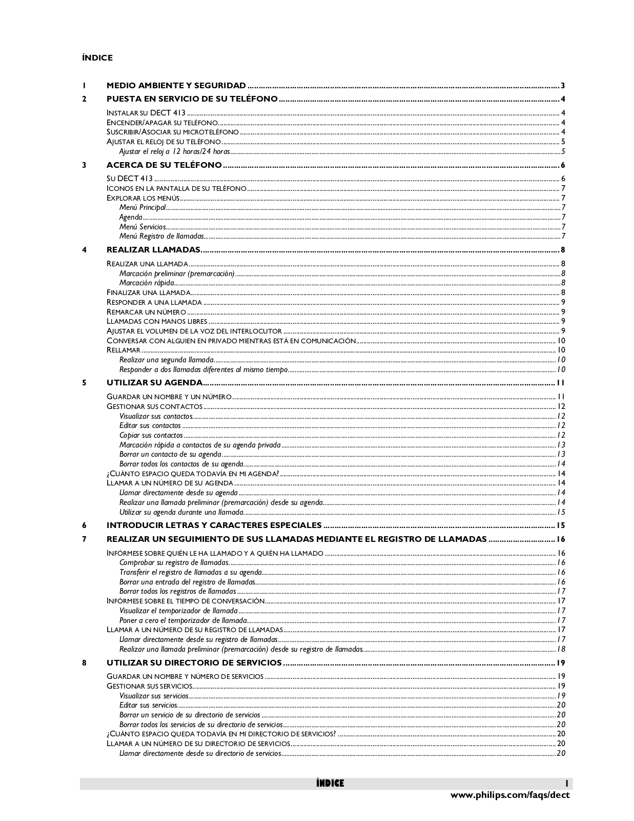 Philips DECT413 User Manual