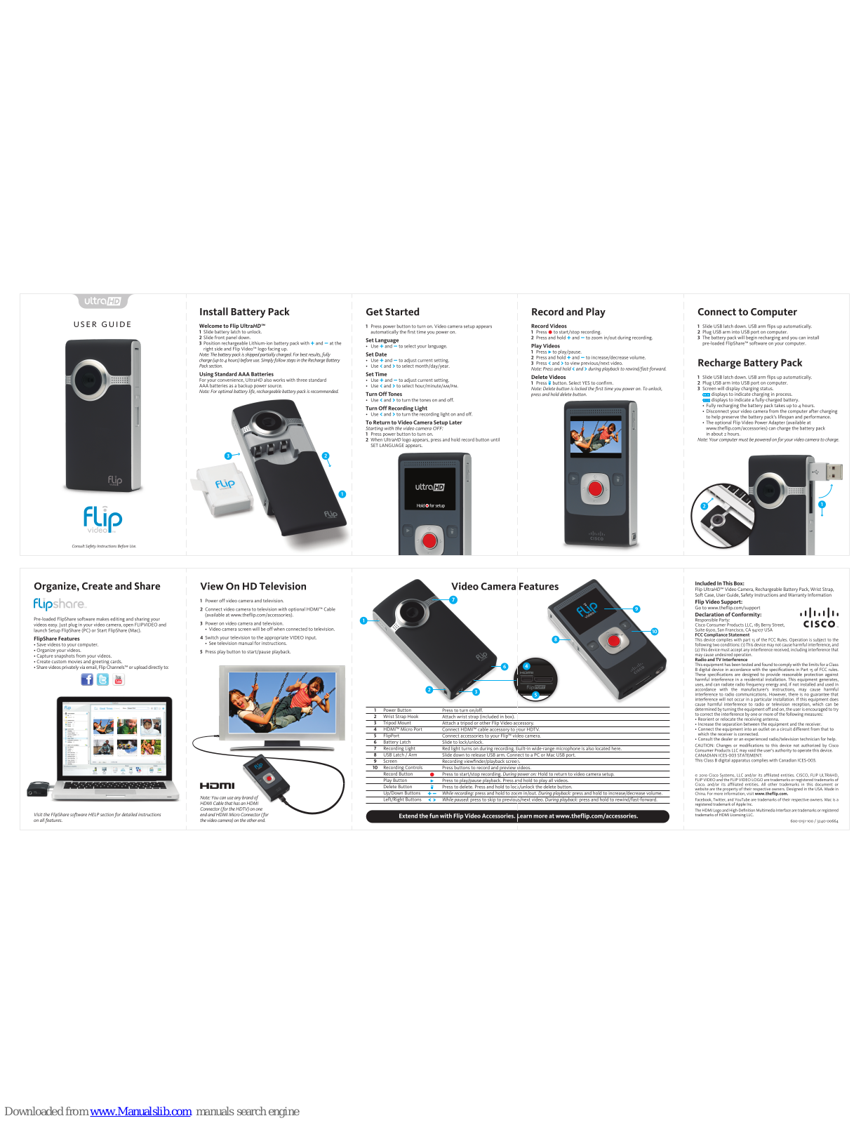 Flip UltraHD 3rd Generation 2Hr User Manual