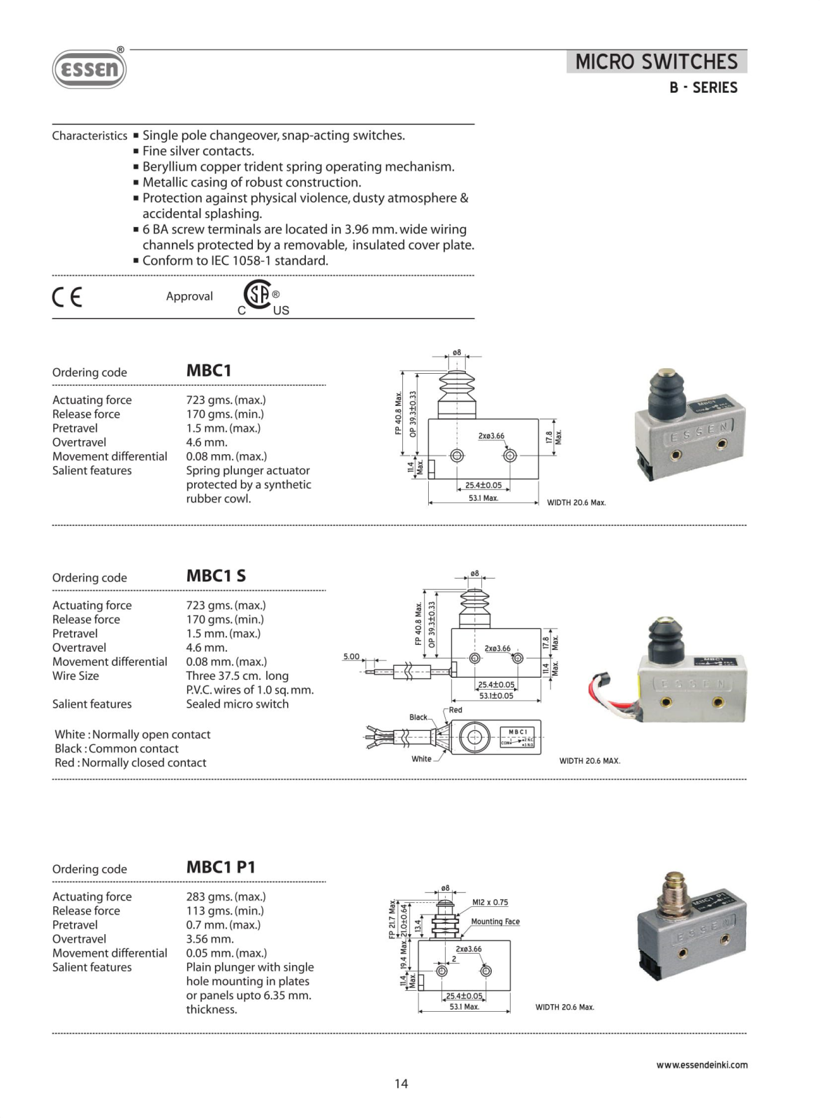 Datasheet MBC1R3 Specification - ManualMachine.com