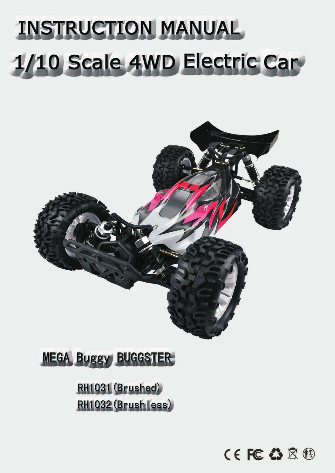 VRX Racing MEGA Buggy BUGGSTER, RH1031, RH1032 User guide - ManualMachine.com