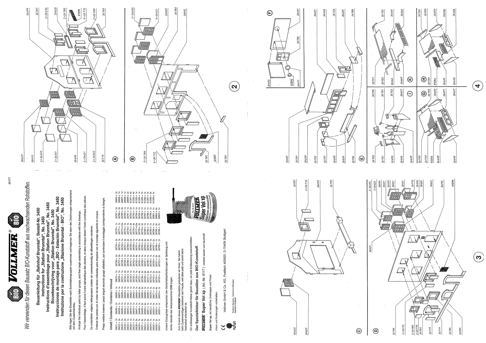 Vollmer 3450 Instructions