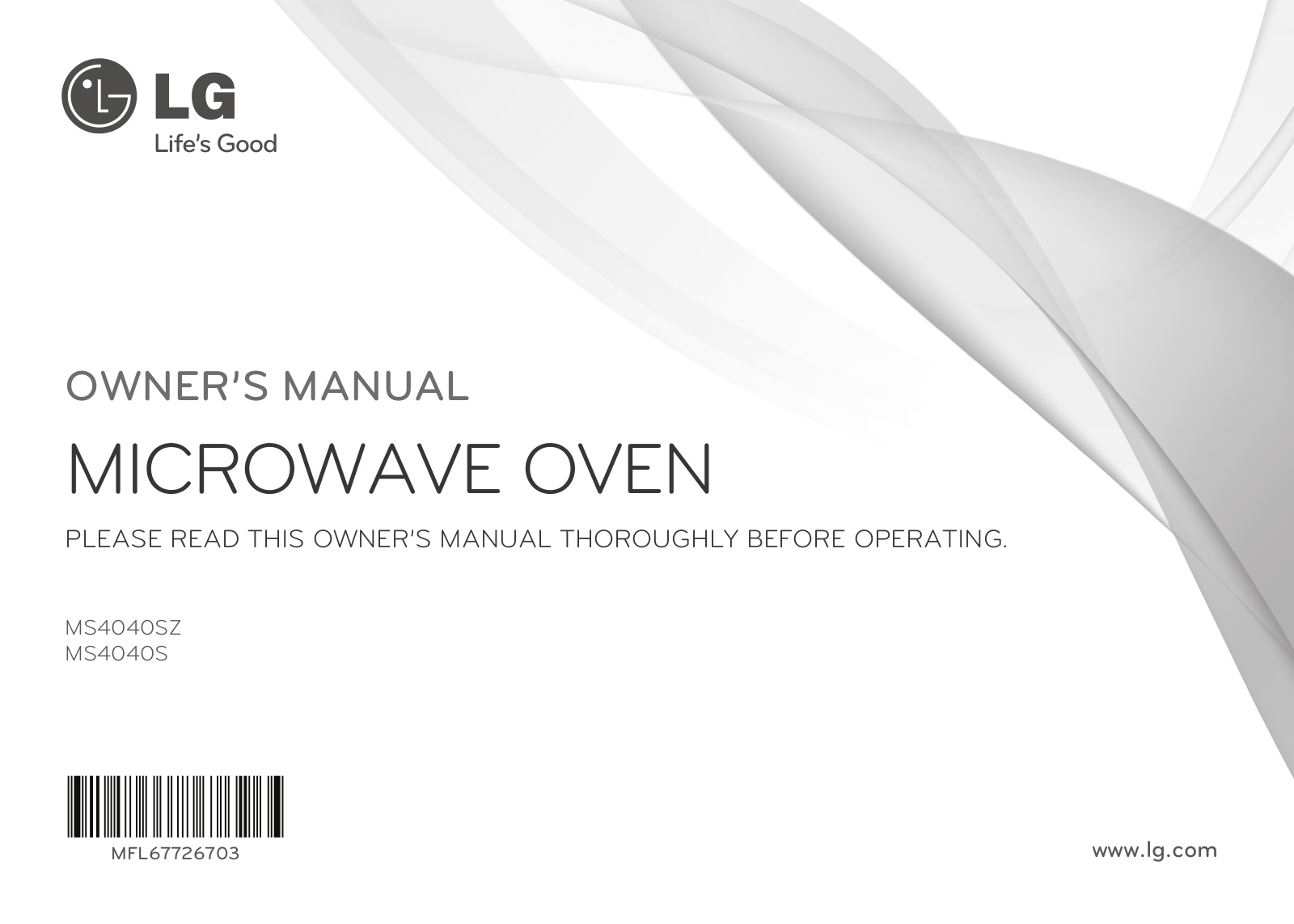 LG MS4040S Owner's Manual