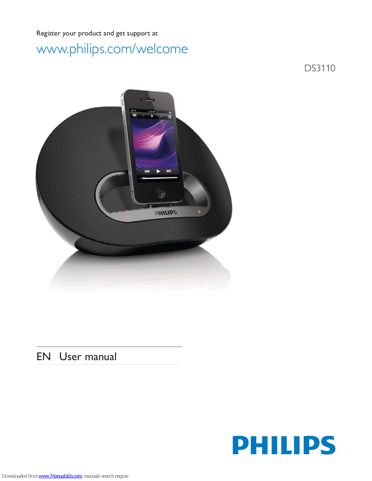 Philips DS3110/12, DS3110 User Manual - ManualMachine.com