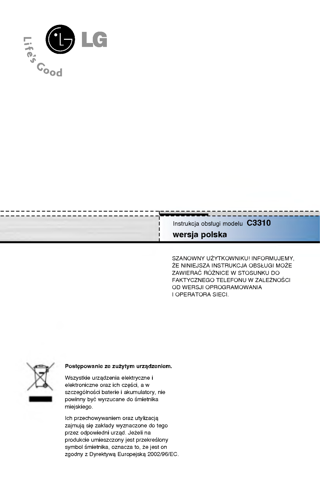 Lg C3310 User Manual