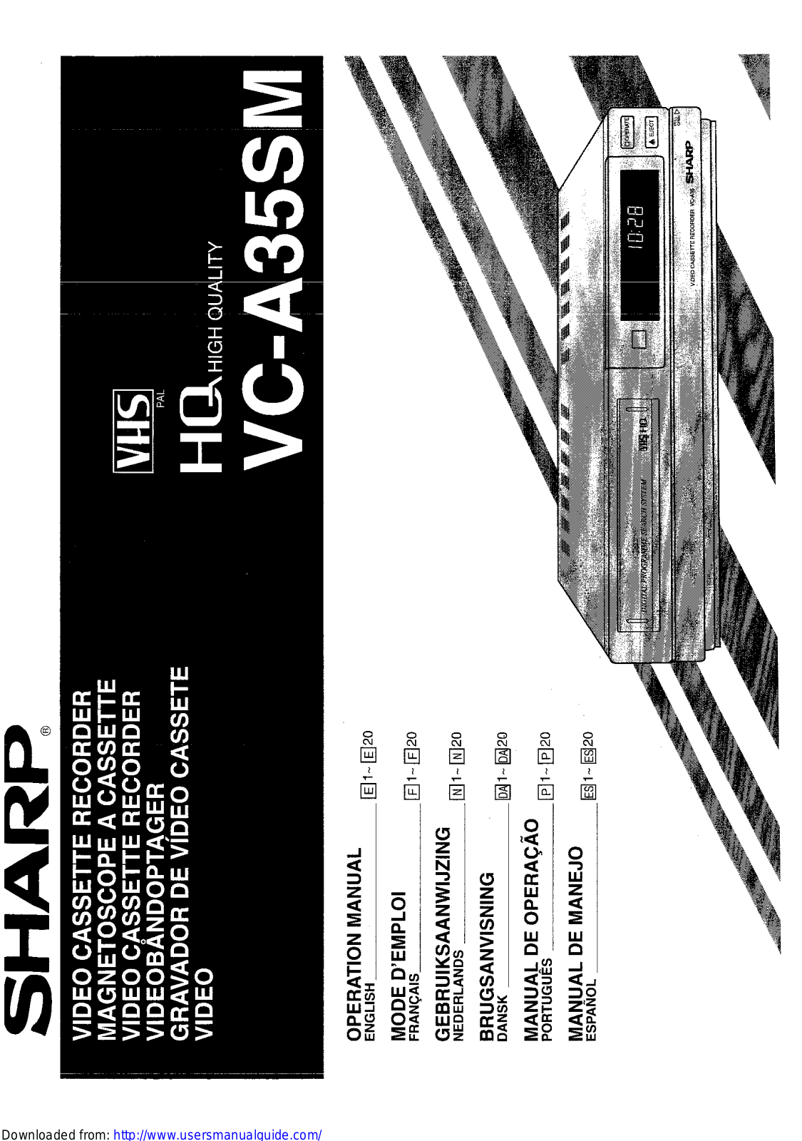 SHARP VC-A35SM User Manual