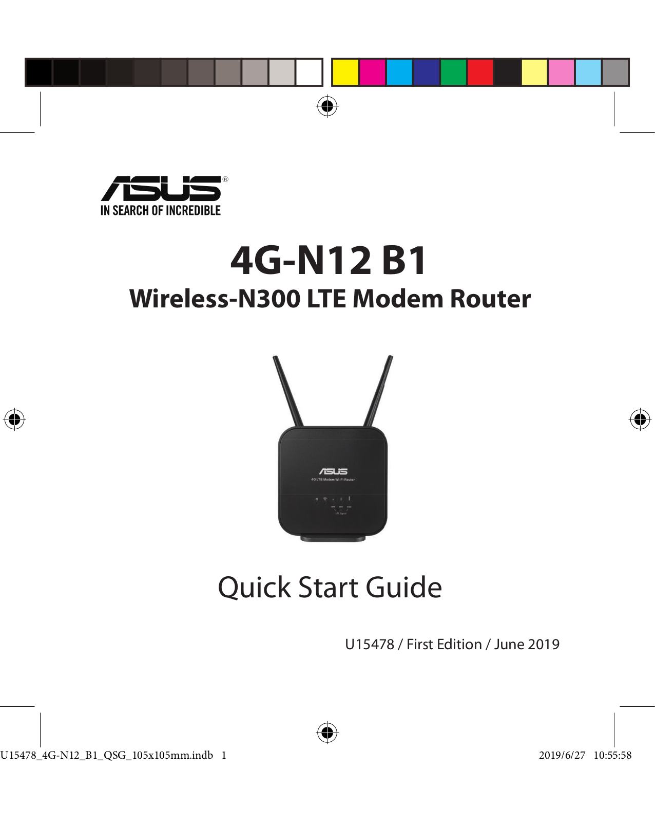 Asus 4G-N12 B1 Quick Start Manual