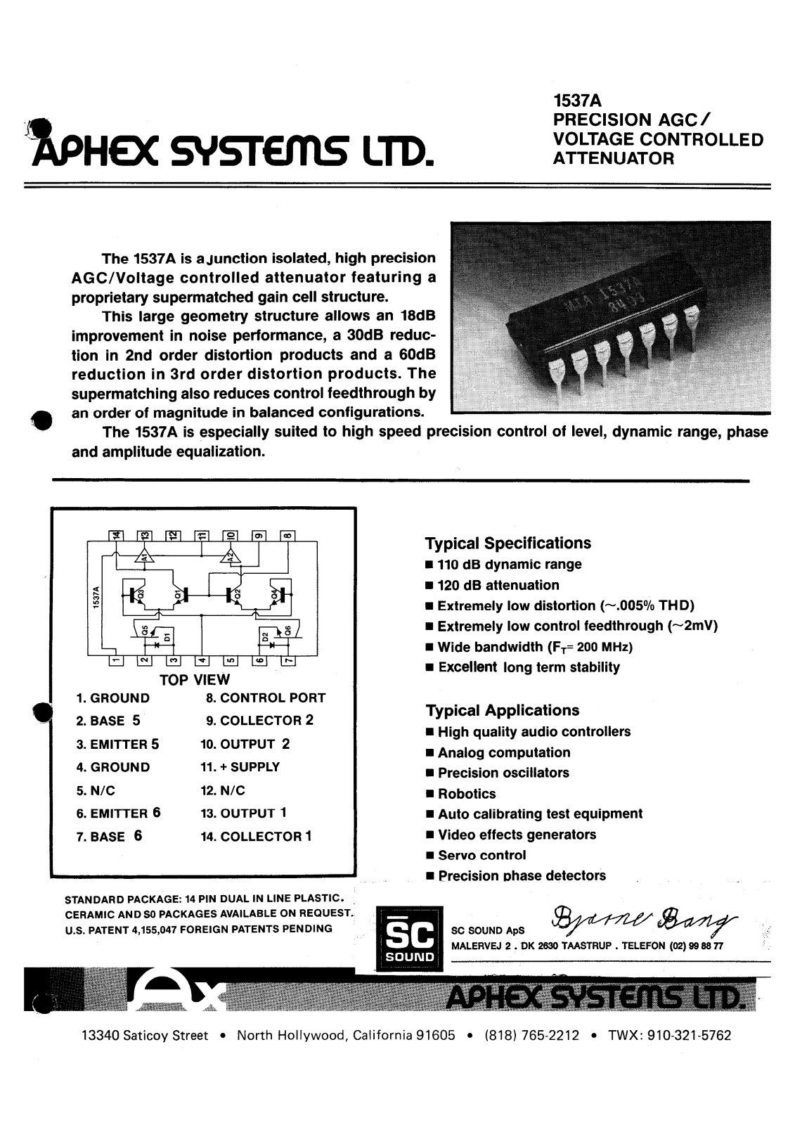 Studio 1537A-VCA User Manual