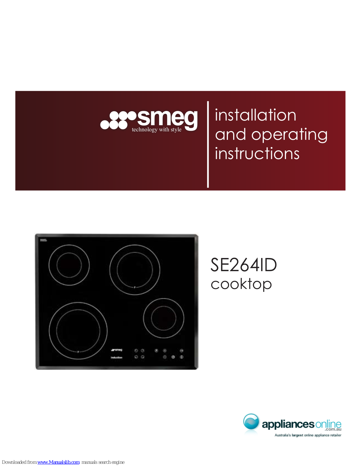 Smeg SE264ID Installation And Operating Instruction