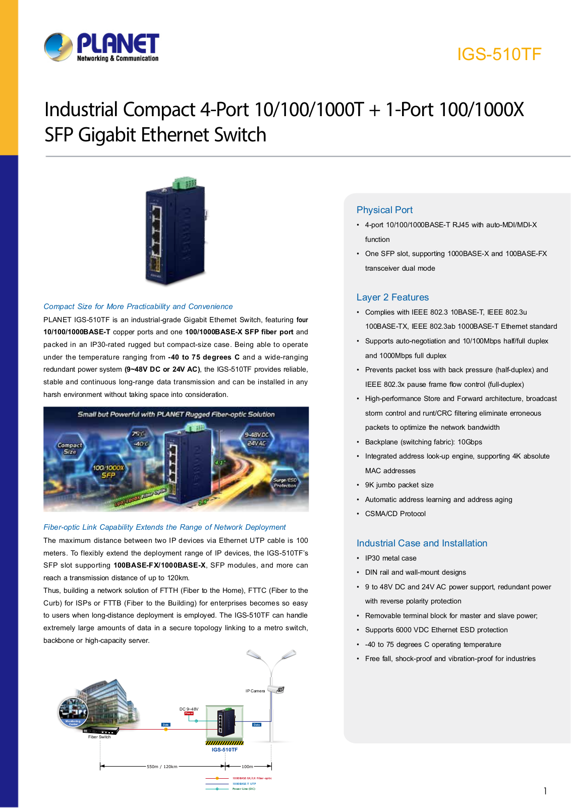 Planet IGS-510TF User Manual