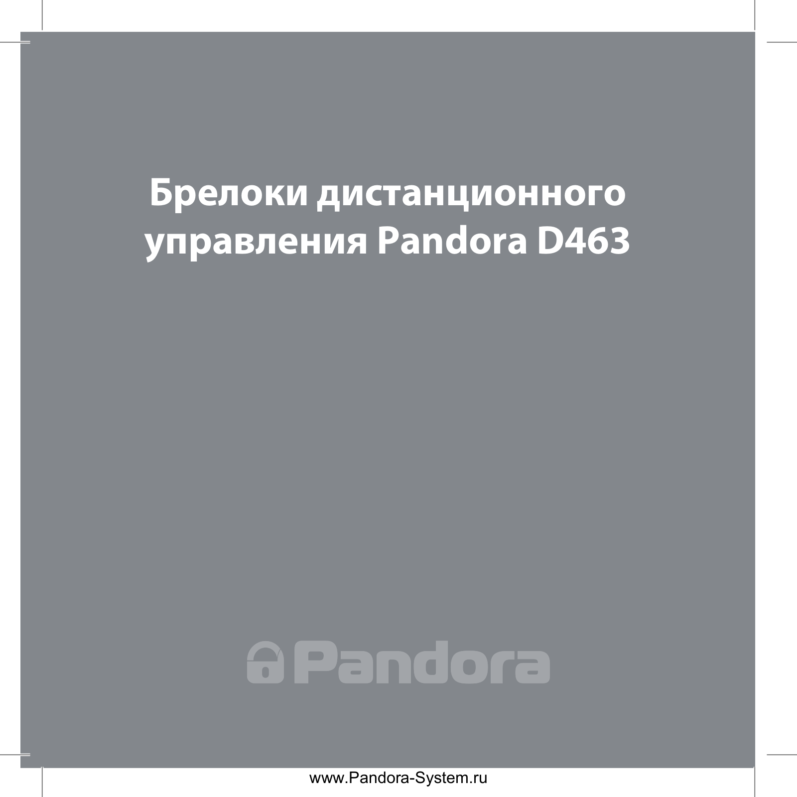 Pandora D-463 User Manual