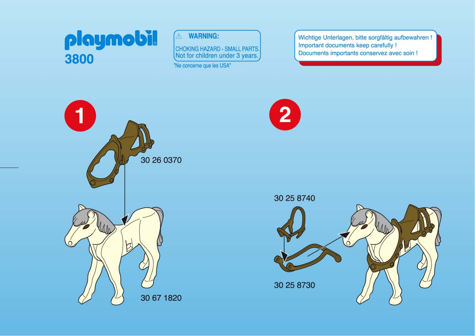 Playmobil 3800 Instructions