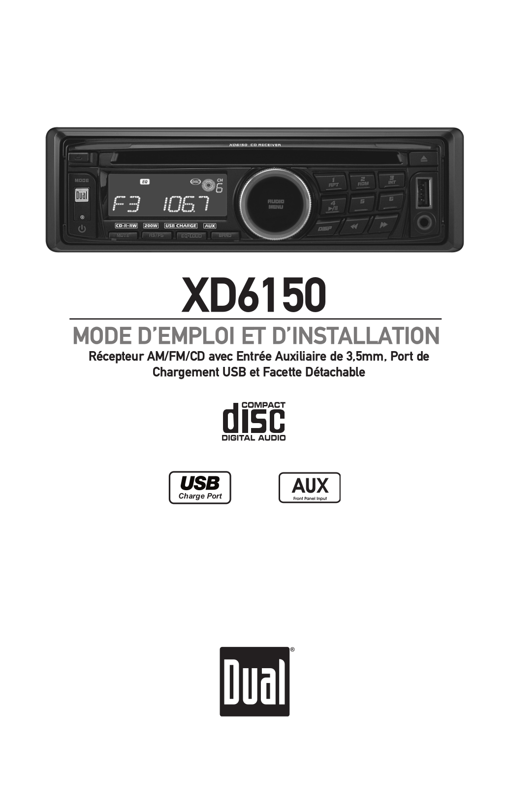 Dual XD6150 Owners Manual