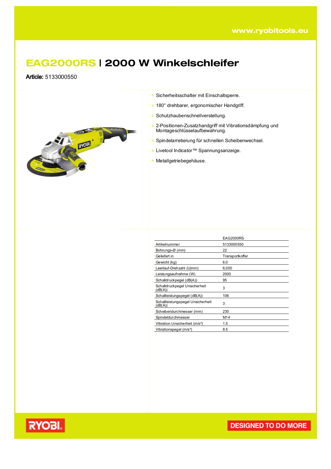 Ryobi EAG2000RS User Manual - ManualMachine.com