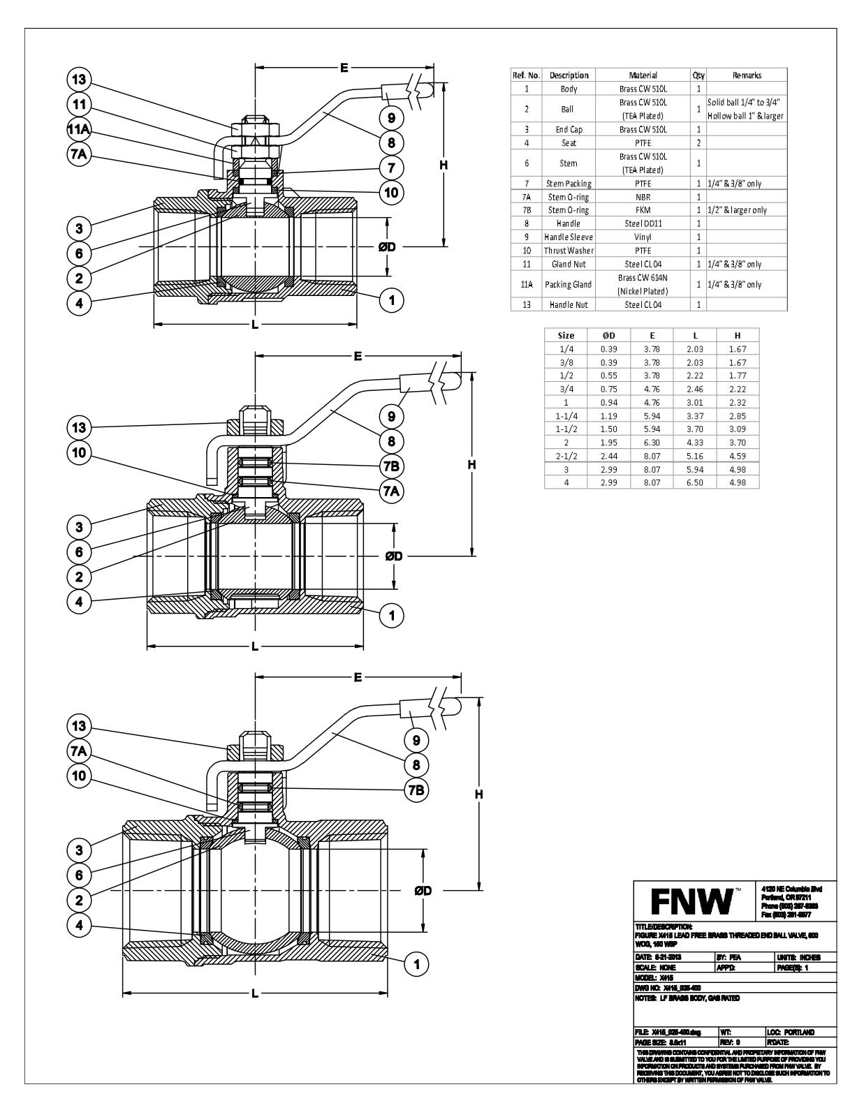 FNW X415 Service manual