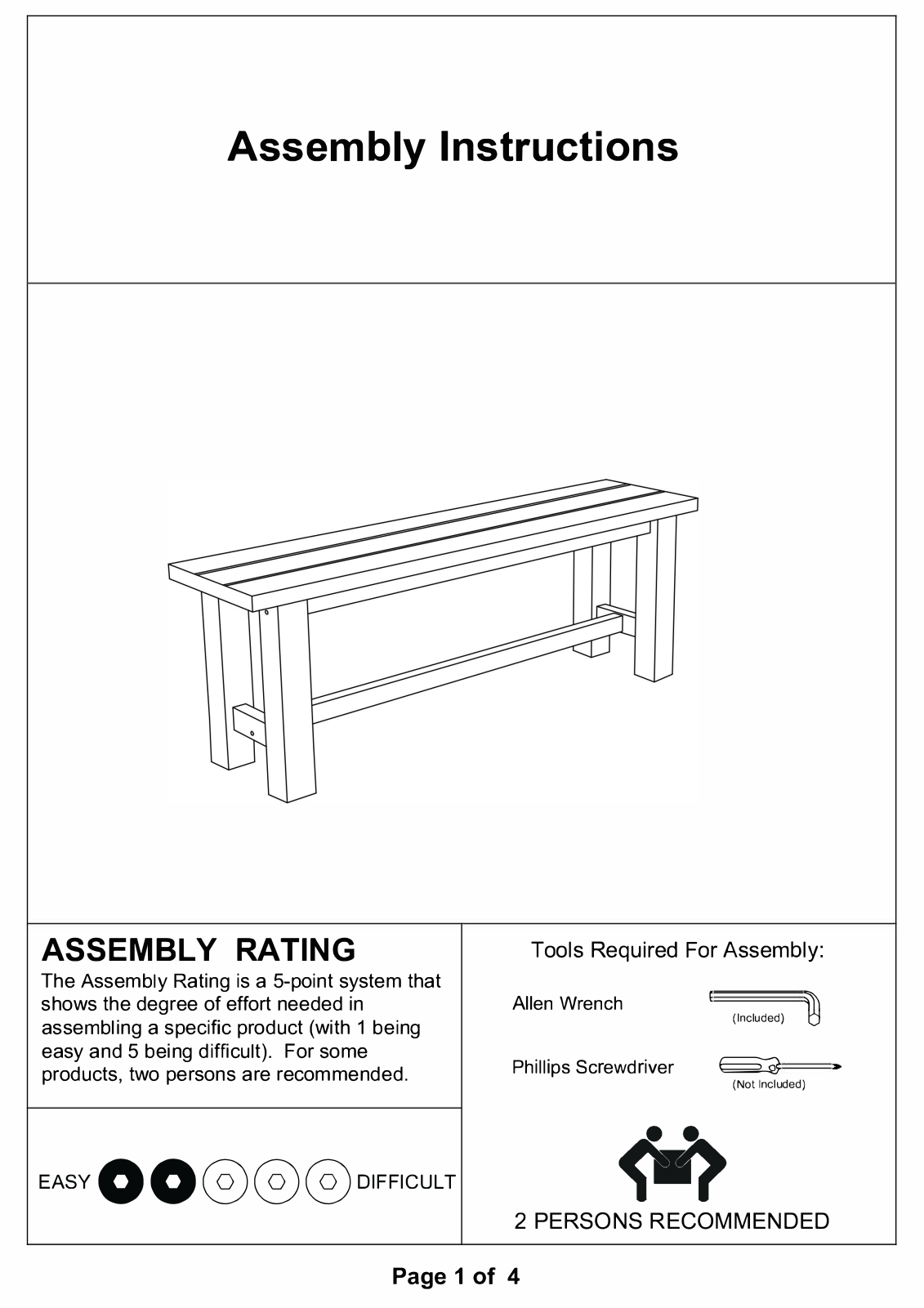 Foundstone W000866109 Assembly Instructions - ManualMachine.com