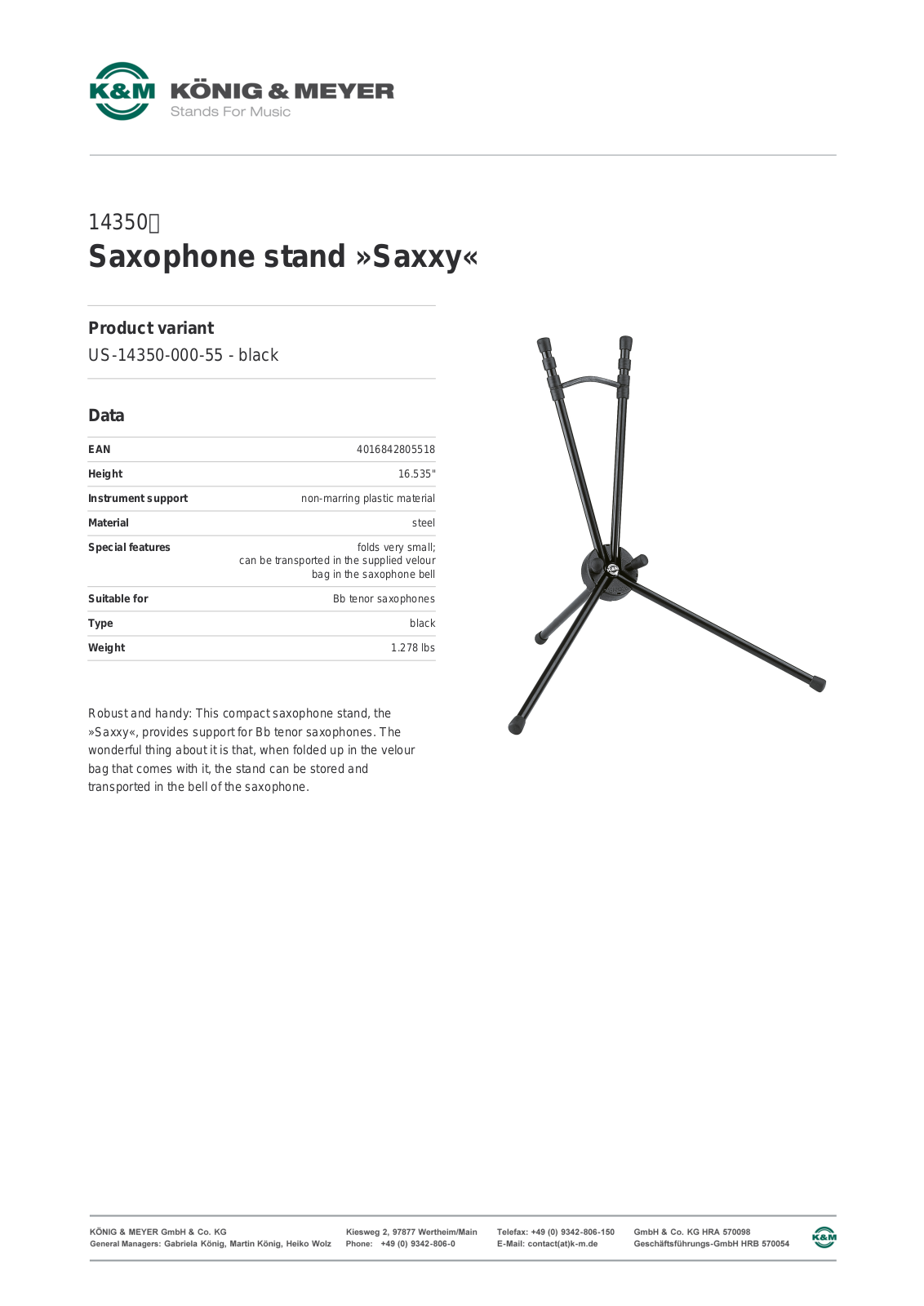 K&M 14350 Data Sheet