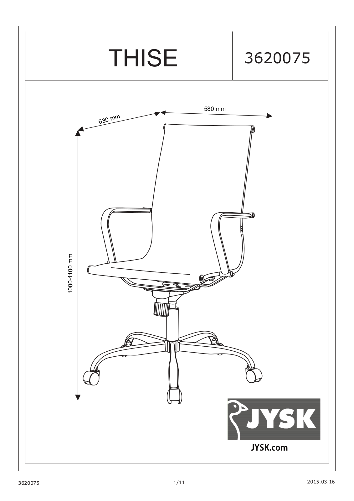 JYSK Thise User Manual